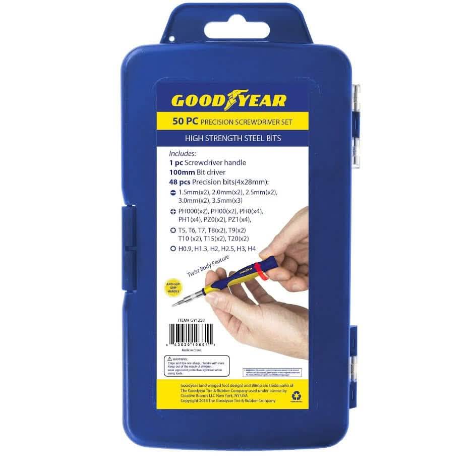 50-Piece Set: Goodyear Precision Screwdriver by DailySale