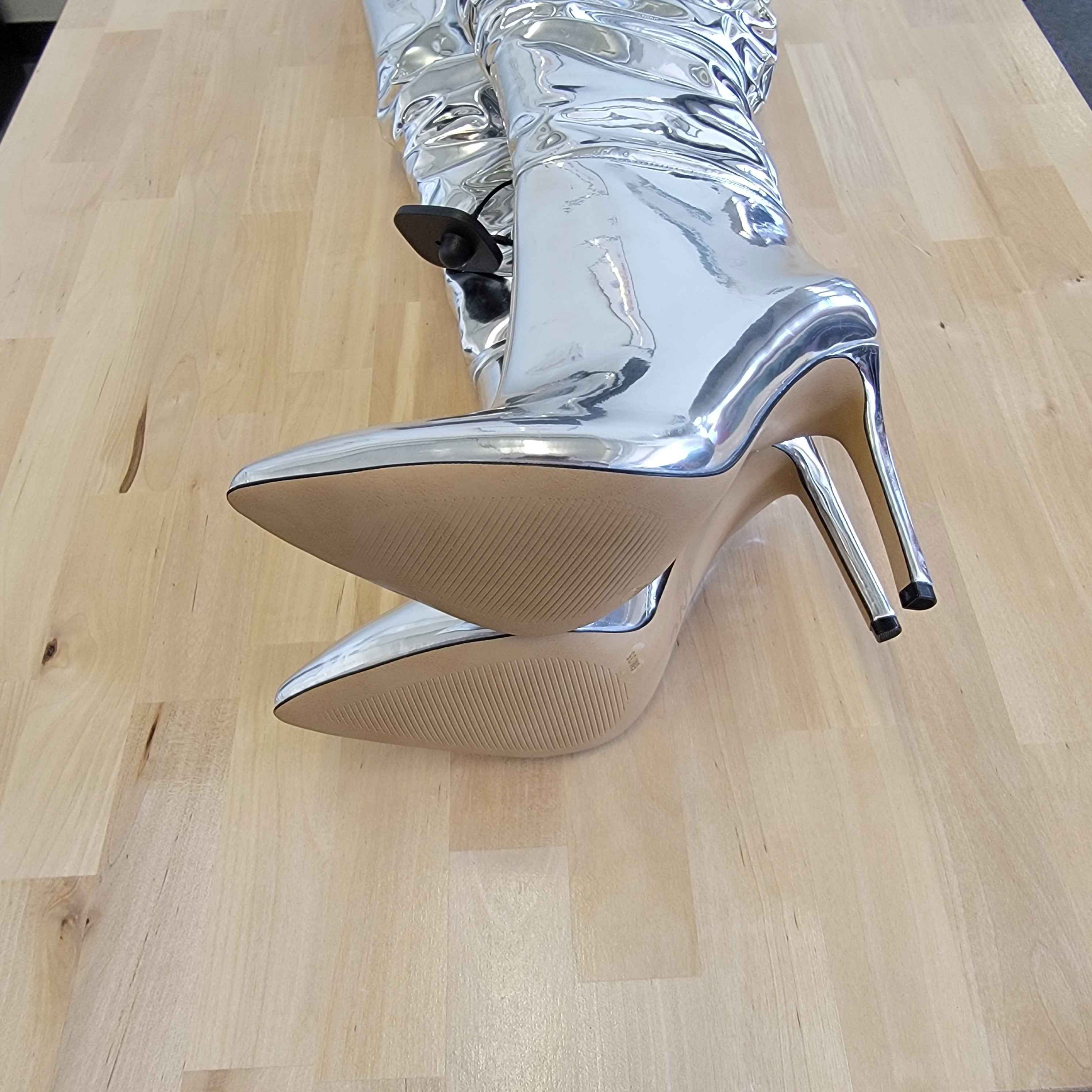 INC Silver Boots Sz 7.5 by Sweet Repeats