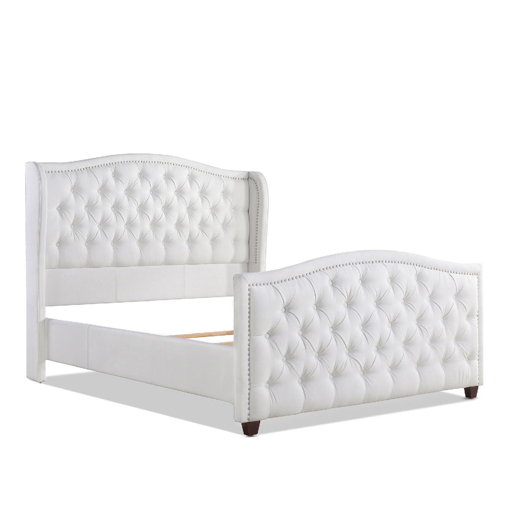 Marcella - Upholstered Shelter Headboard Bed Set by Unique Piece Furniture