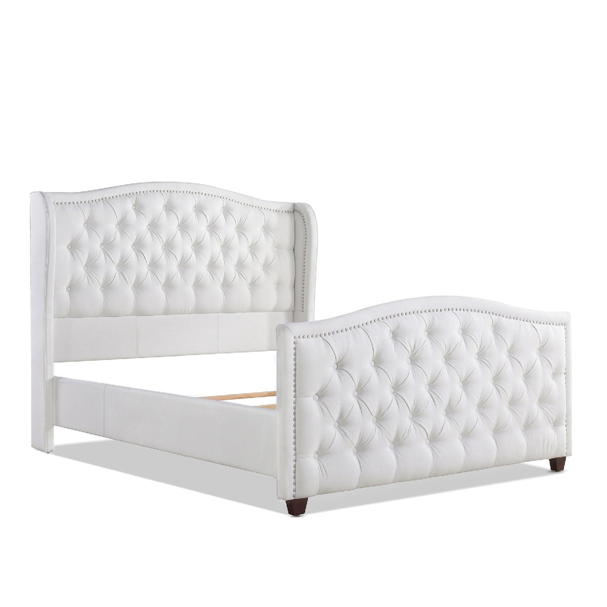 Marcella - Upholstered Shelter Headboard Bed Set by Unique Piece Furniture