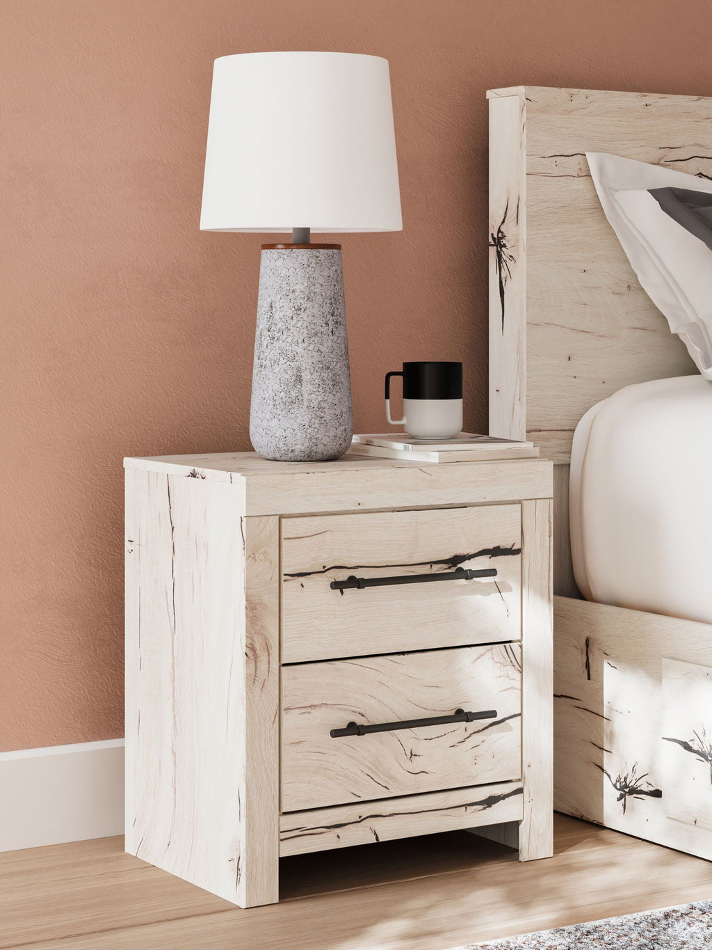 Lawroy - Two Drawer Night Stand - Light Natural by Unique Piece Furniture