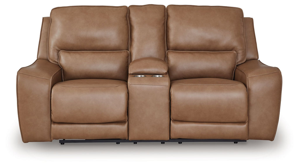 DeepWakes - Power Reclining Loveseat / Console / Adjustable Headrest by Unique Piece Furniture