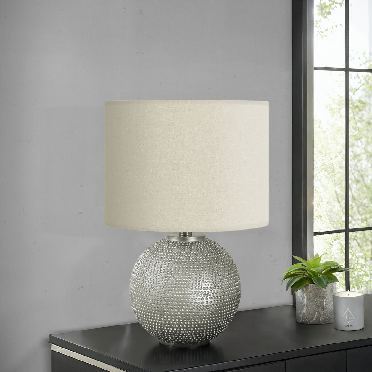 Lighting, Table Lamp, Modern - Gray / Cream by Unique Piece Furniture
