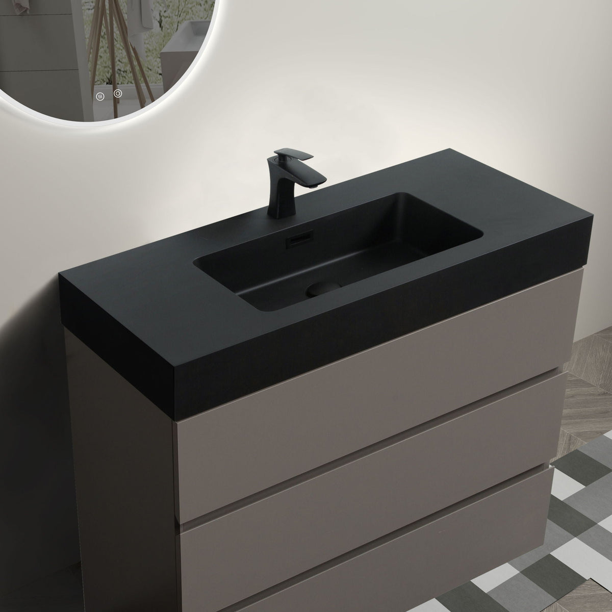 Alice - Bathroom Vanity With Sink, Large Storage Freestanding by Unique Piece Furniture