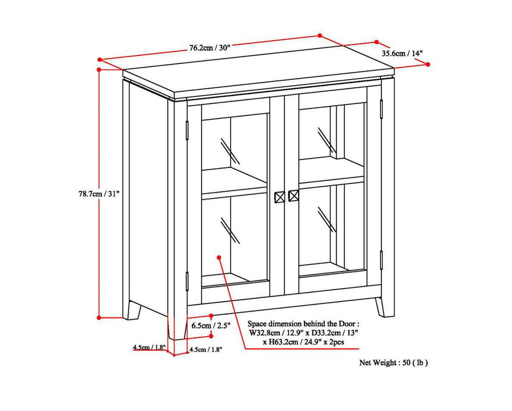 Cosmopolitan - Handcrafted Medium Storage Cabinet by Unique Piece Furniture