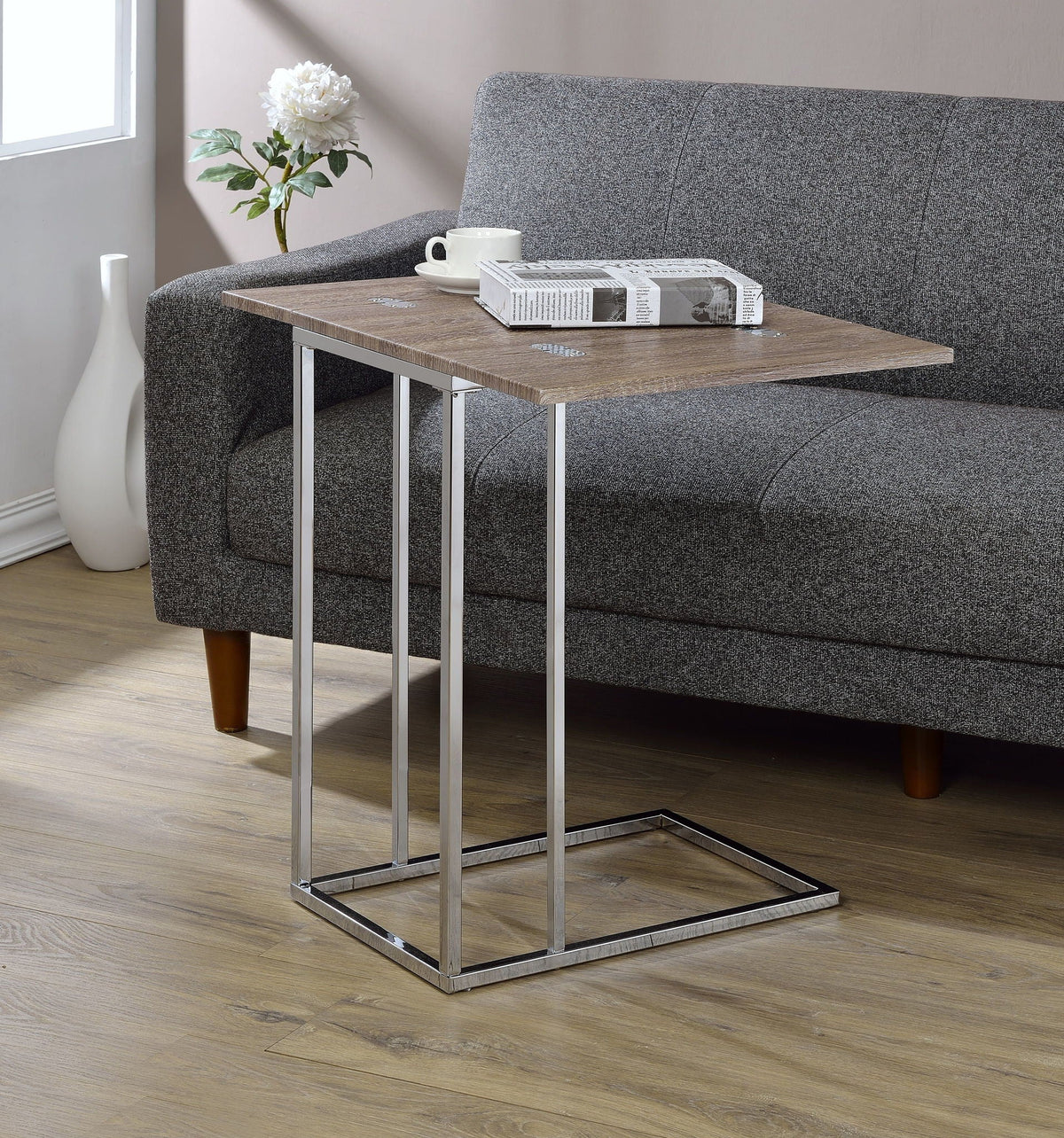 Danson - Weathered Accent Table - Oak by Unique Piece Furniture