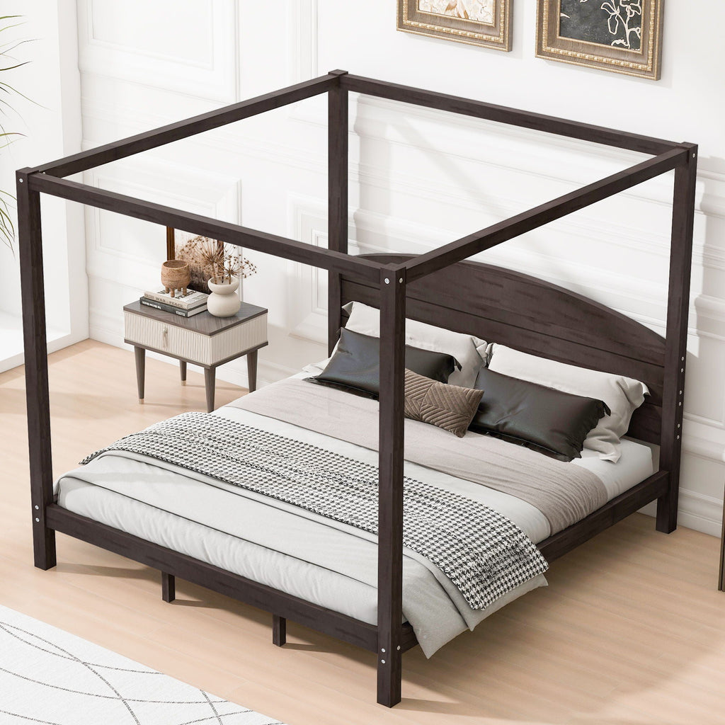 anopy Platform Bed With Headboard And Support Legs by Unique Piece Furniture