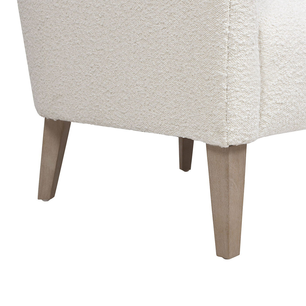 Nimbus - Curved Accent Chair - Ivory White by Unique Piece Furniture