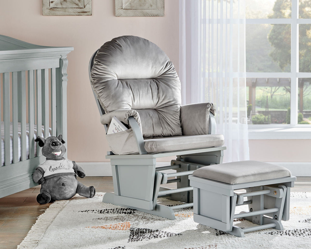 Madison - Glider And Ottoman - Gray by Unique Piece Furniture