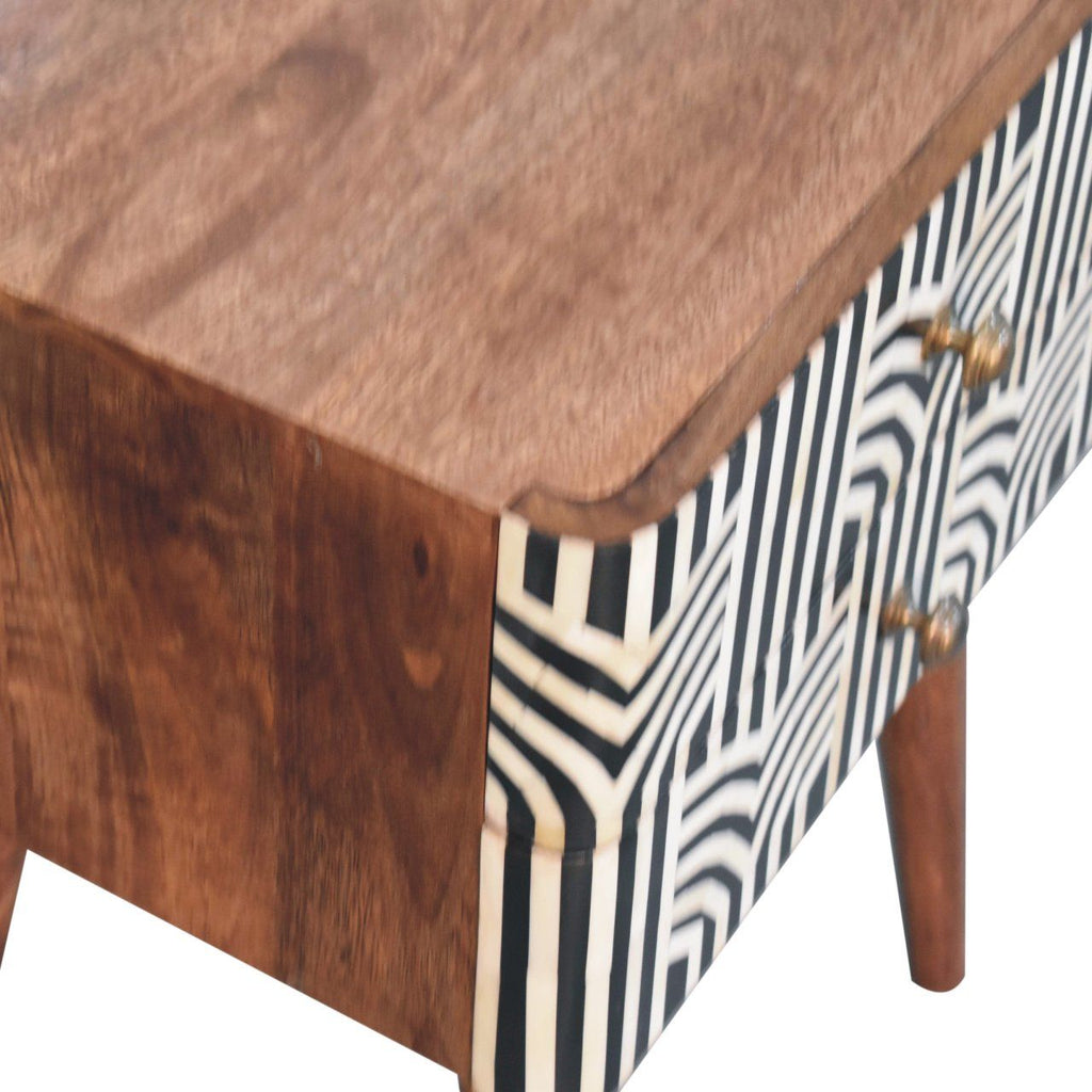 Edessa Bone Inlay Bedside by Unique Piece Furniture
