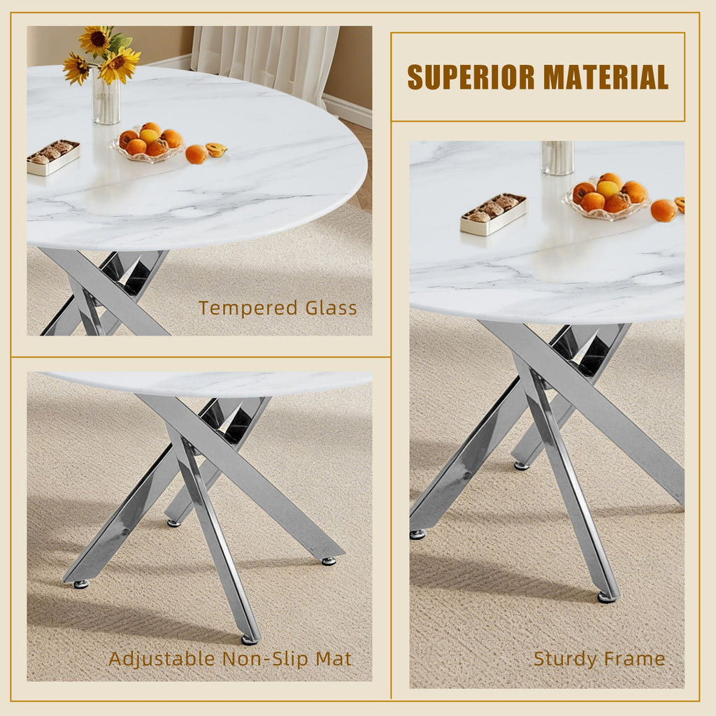 Modern Round Table For Dining Room by Unique Piece Furniture