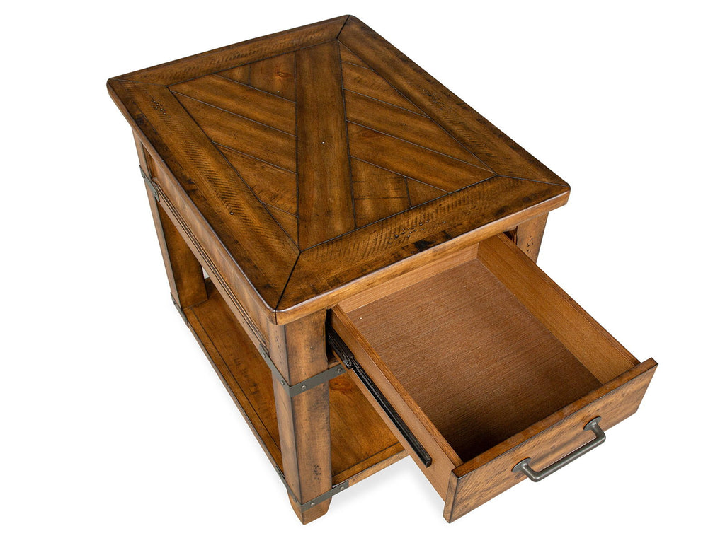 Chesterfield - Rectangular End Table - Farmhouse Timber by Unique Piece Furniture