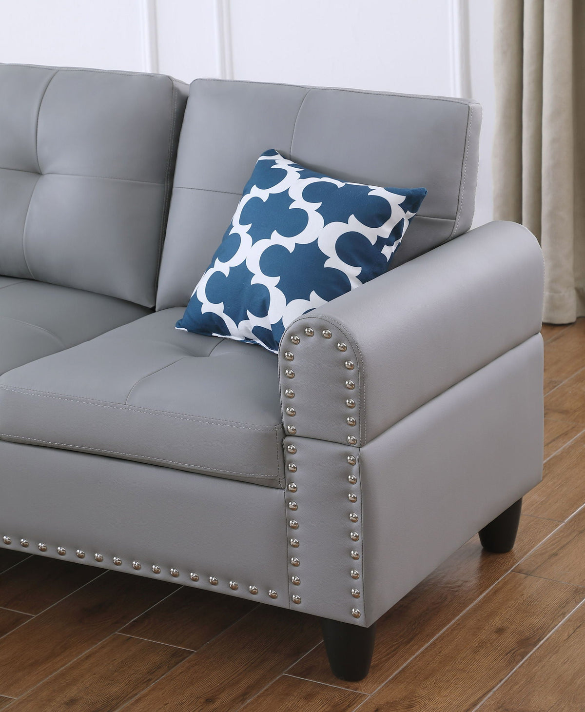 Irine - Sectional Sofa With Ottoman - Gray by Unique Piece Furniture