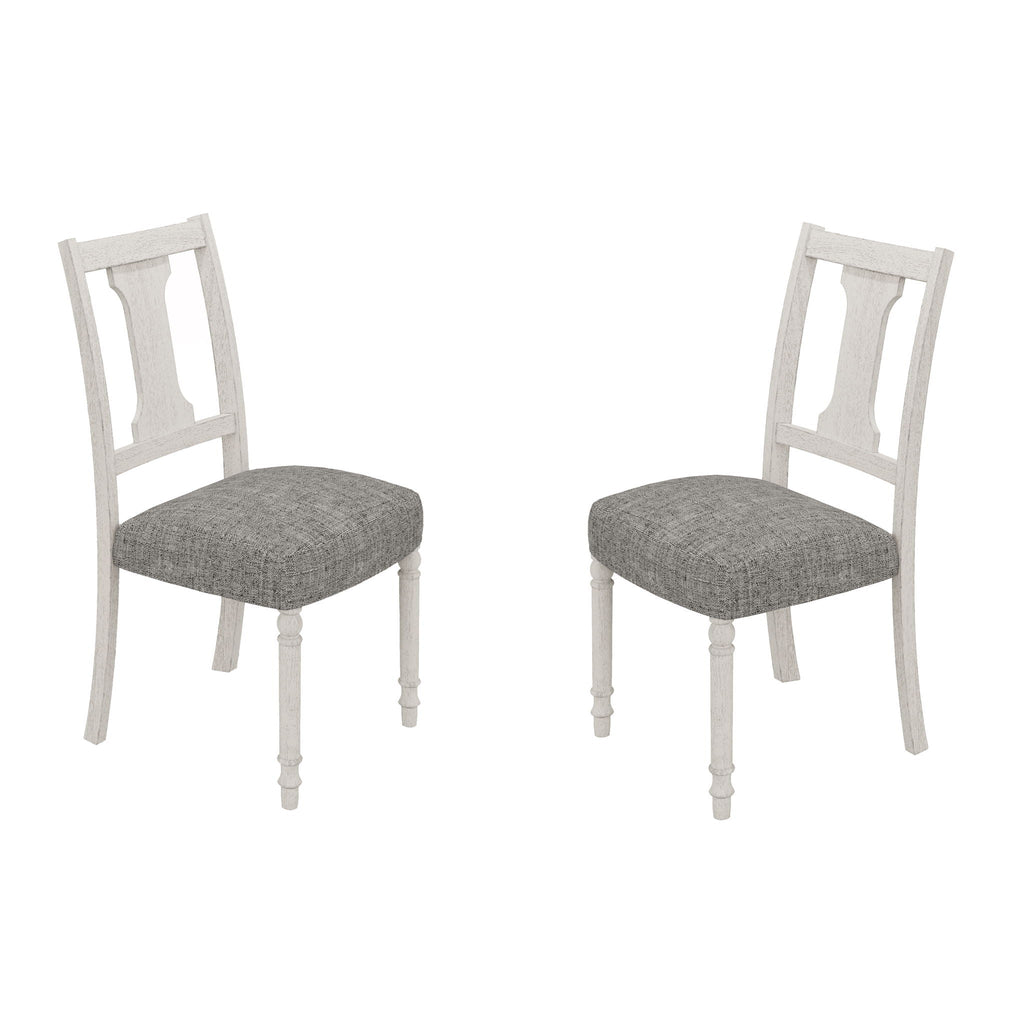 Tannen - Dining Side Chair (Set of 2) - White And Gray by Unique Piece Furniture