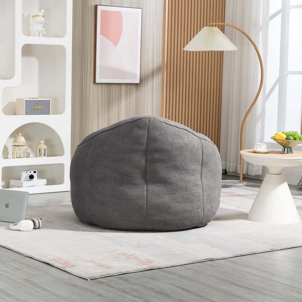 Bedding Bean Bag Sofa Chair High Pressure Foam With Footrest by Unique Piece Furniture
