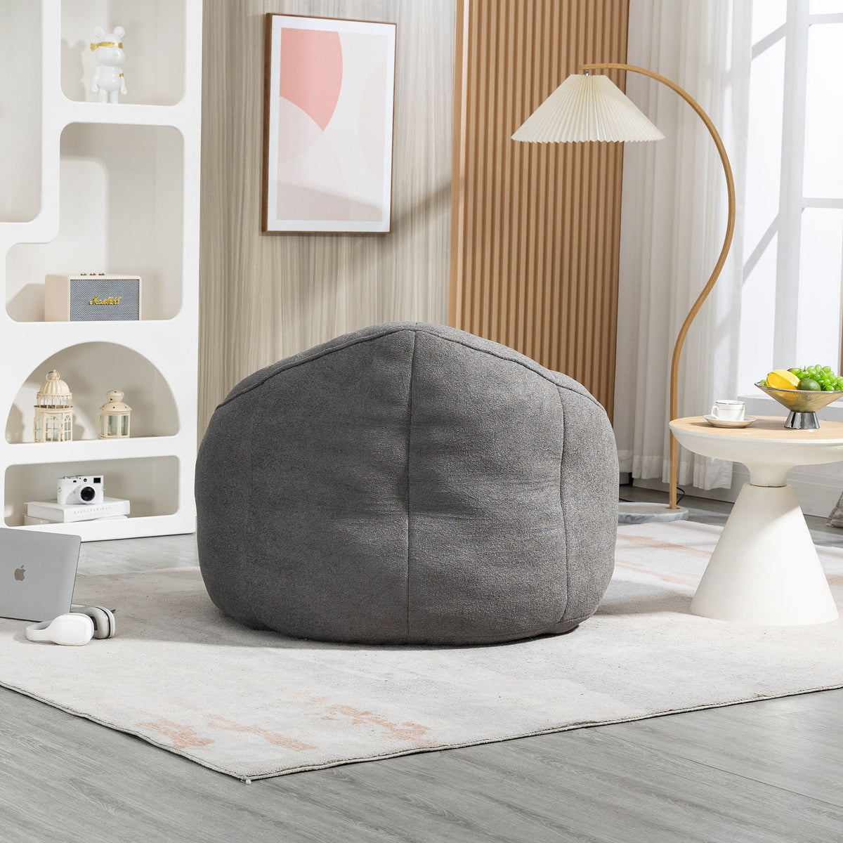 Bedding Bean Bag Sofa Chair High Pressure Foam With Footrest by Unique Piece Furniture