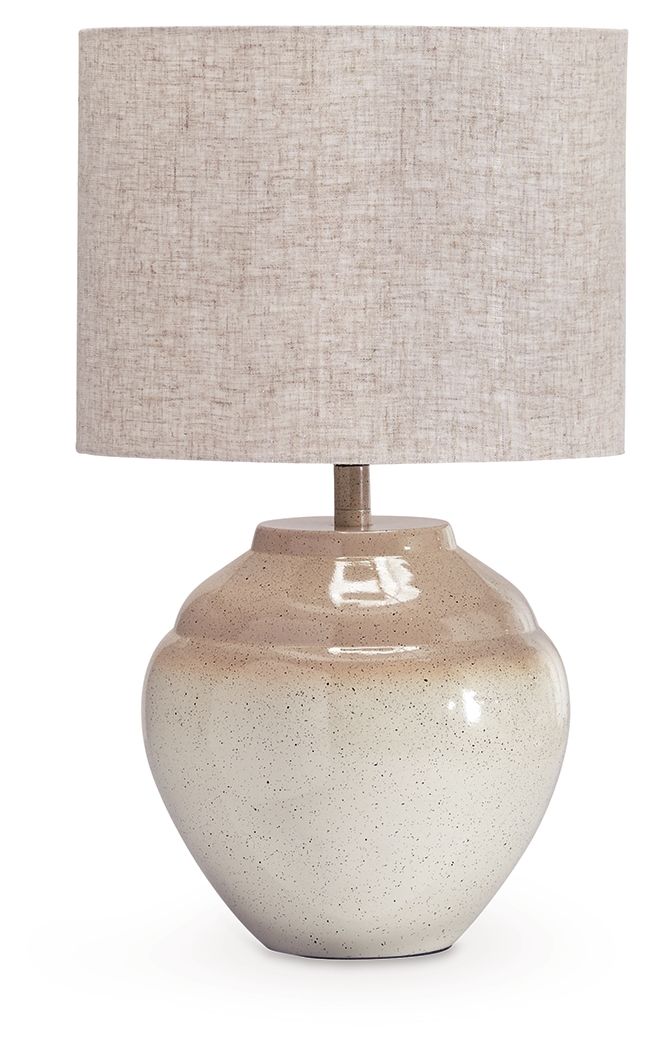 Waldish - Metal Table Lamp - Cream / Beige by Unique Piece Furniture