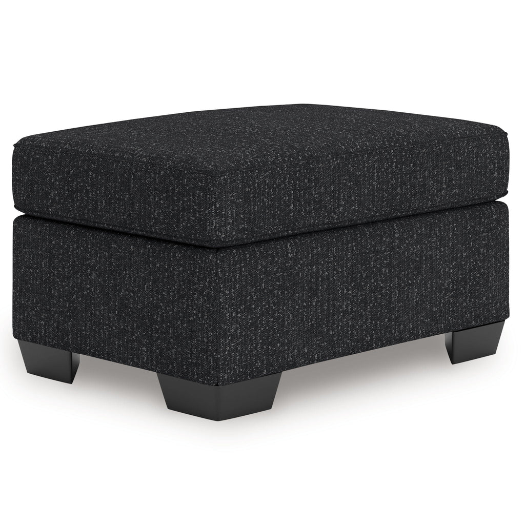 Jasmine Peaks - Ottoman - Coal by Unique Piece Furniture