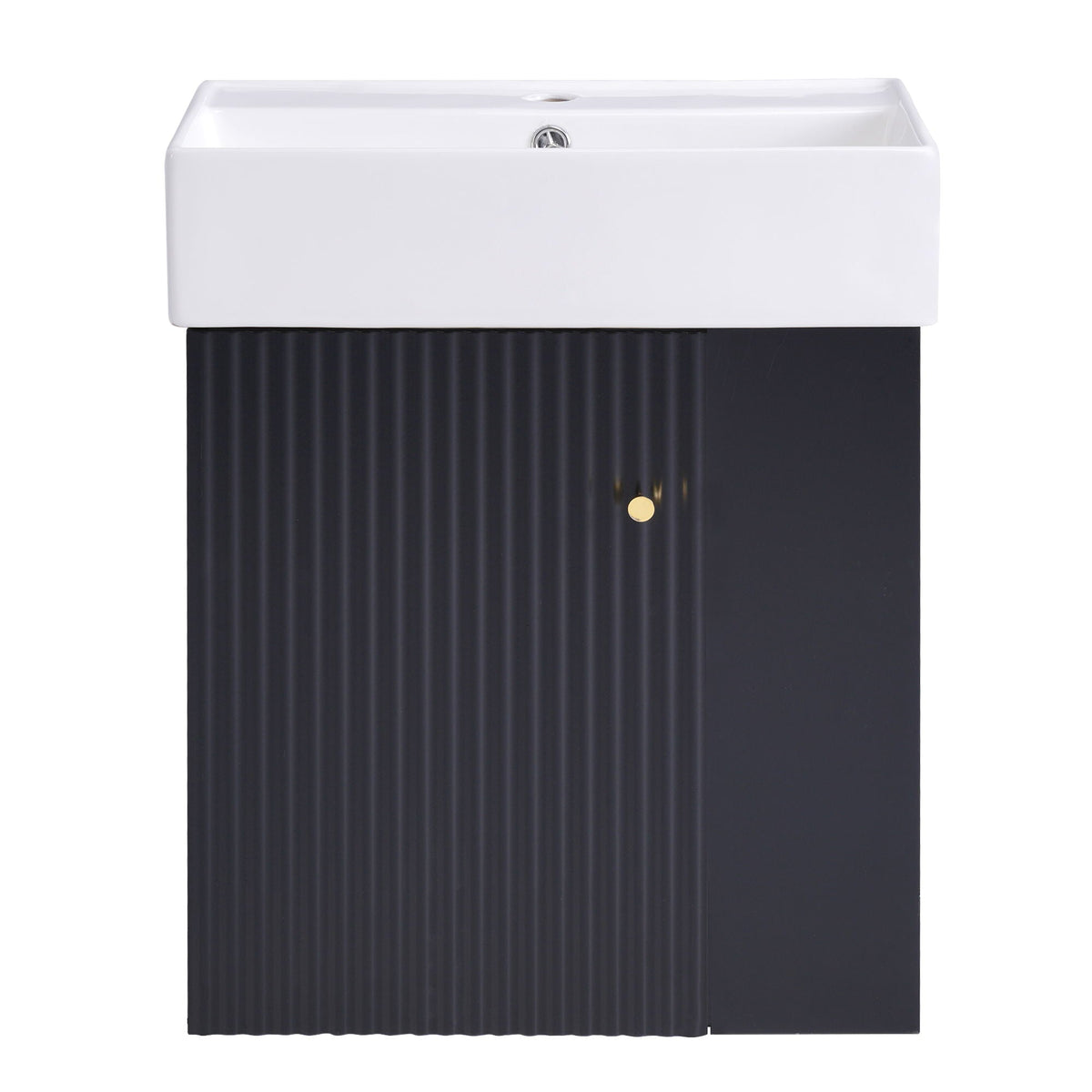 Modern Floating Bathroom Vanity With Ceramic Basin Perfect For Small Bathrooms by Unique Piece Furniture