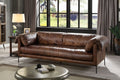 Jaron - Top Grain Leather Sofa - Mocha by Unique Piece Furniture