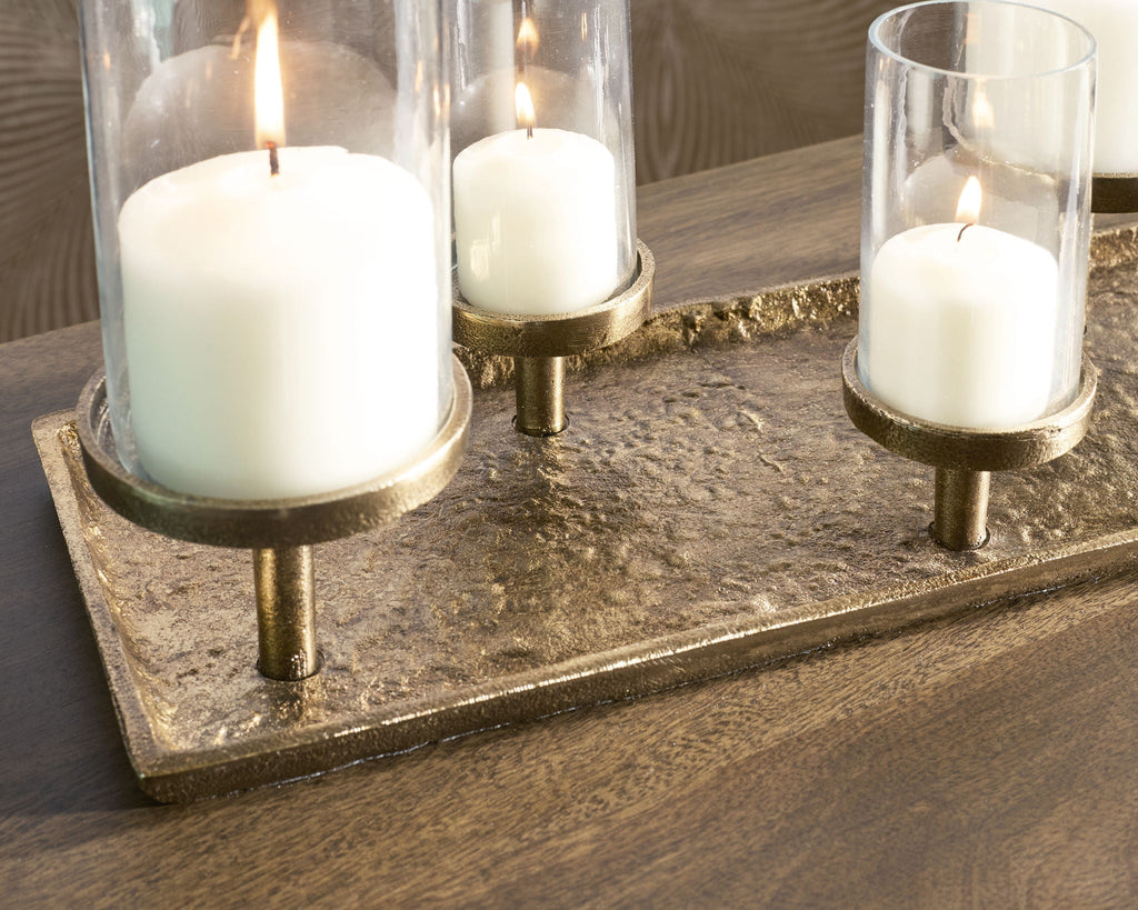 Wallmond - Candle Holder - Antique Brass Finish by Unique Piece Furniture