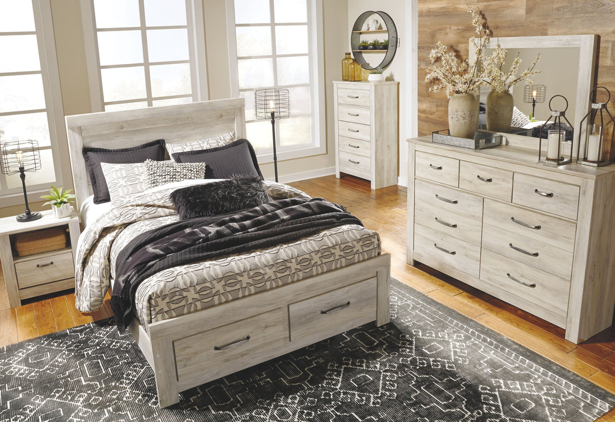Bellaby - Five Drawer Chest - Whitewash by Unique Piece Furniture