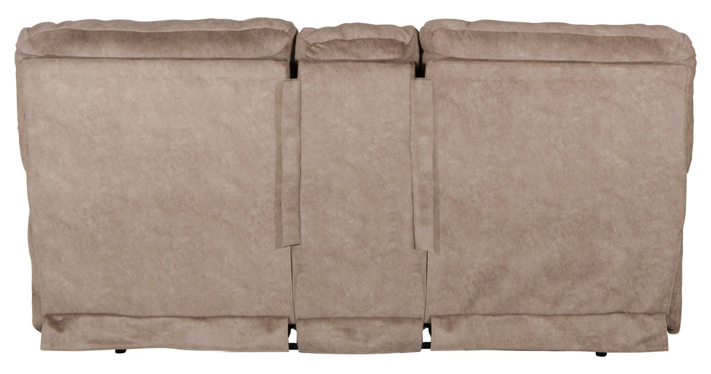 Reyes - Lay Flat Reclining Console Loveseat With Storage & Cupholders by Unique Piece Furniture