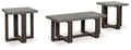 Dynnford - Occasional Table Set (Set of 3) - Gray / Brown by Unique Piece Furniture