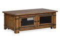 Chesterfield - Top Storage Cocktail Table With Casters - Farmhouse Timber by Unique Piece Furniture