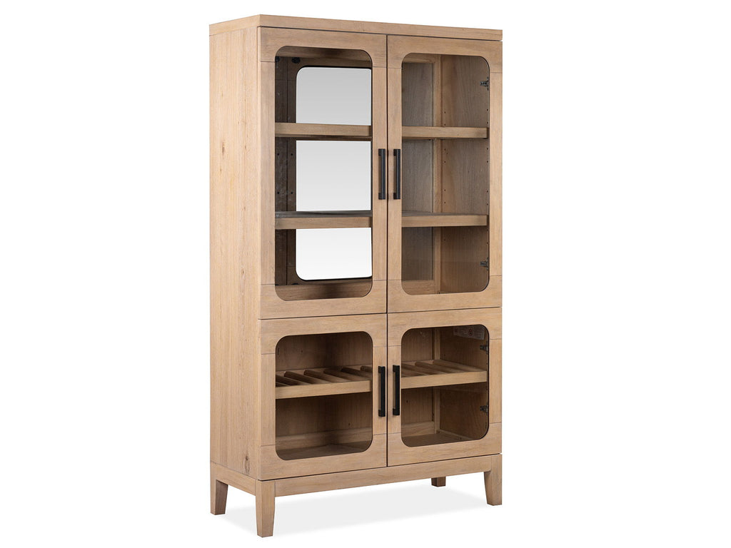 Somerset - Buffet Curio - Butternut and Omari Natural by Unique Piece Furniture