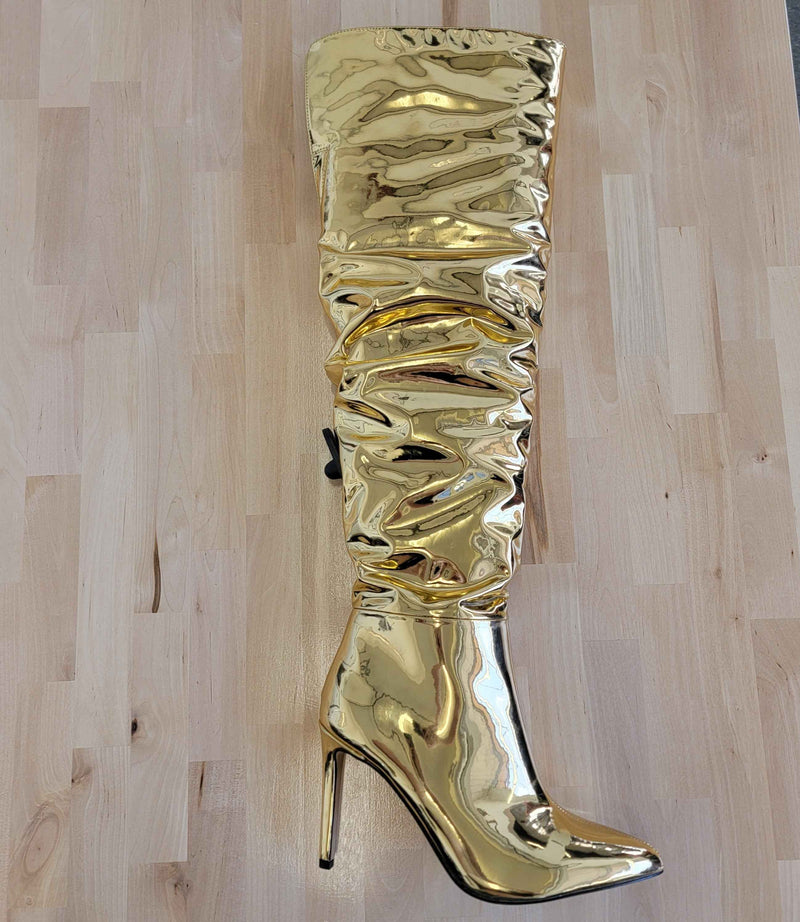 INC Gold Boots Sz 8 by Sweet Repeats