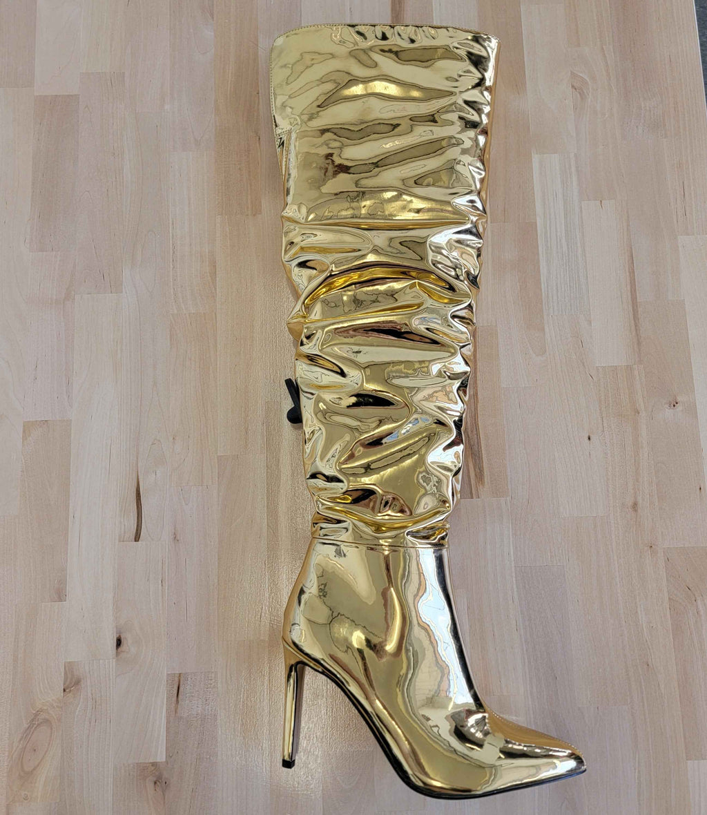 INC Gold Boots Sz 8 by Sweet Repeats