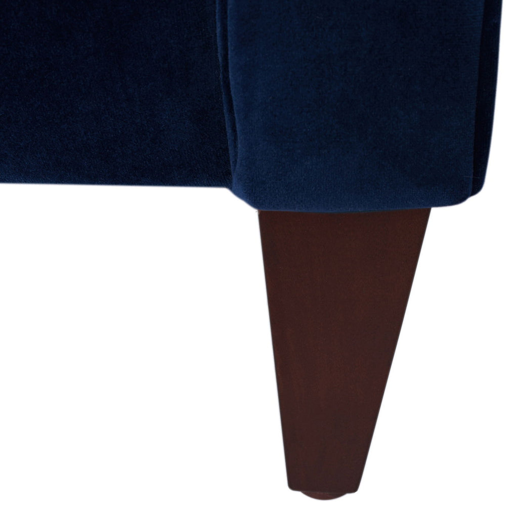 Jack - Modern Tuxedo Tufted Sofa - Navy Blue by Unique Piece Furniture