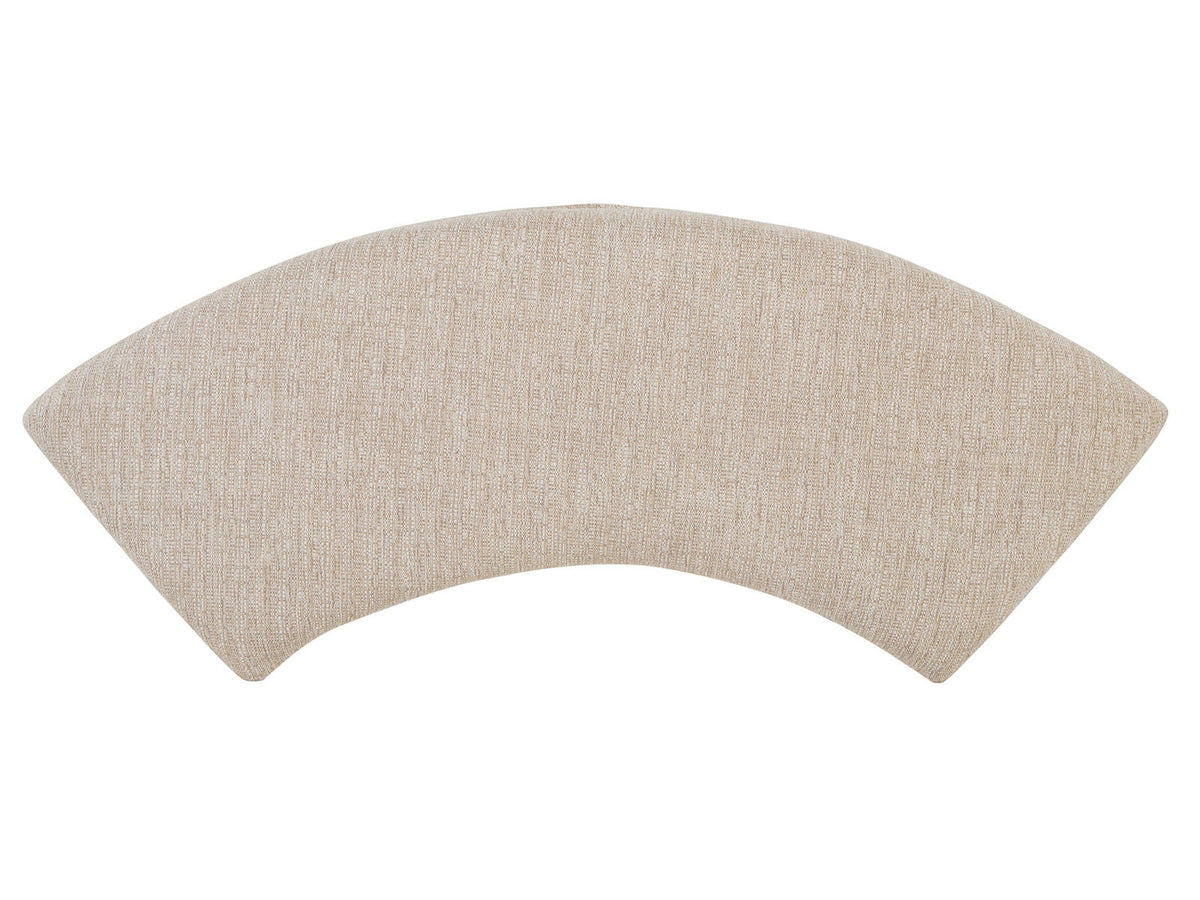 Heron Cove - Curved Bench With Upholstered Seat - Chalk White by Unique Piece Furniture