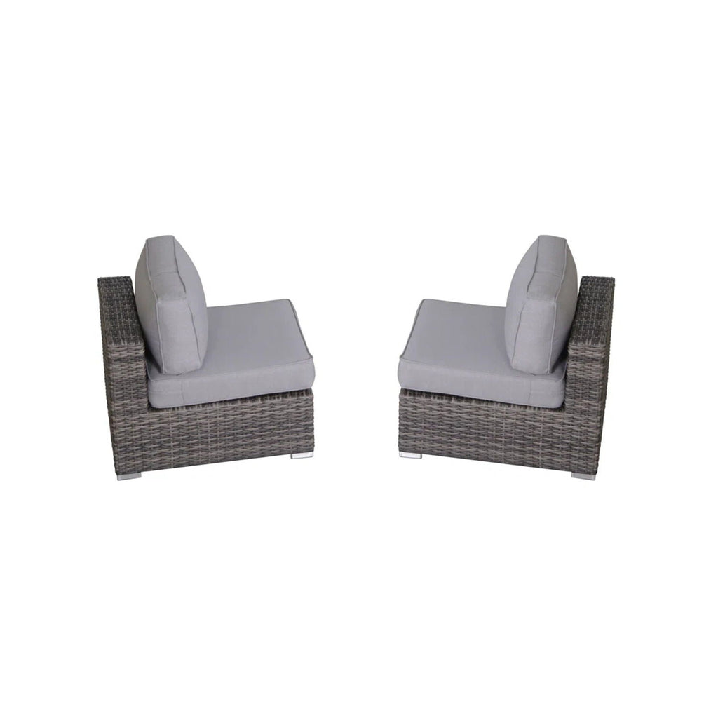 Modern Rattan Wicker Seating Group With Cushions by Unique Piece Furniture