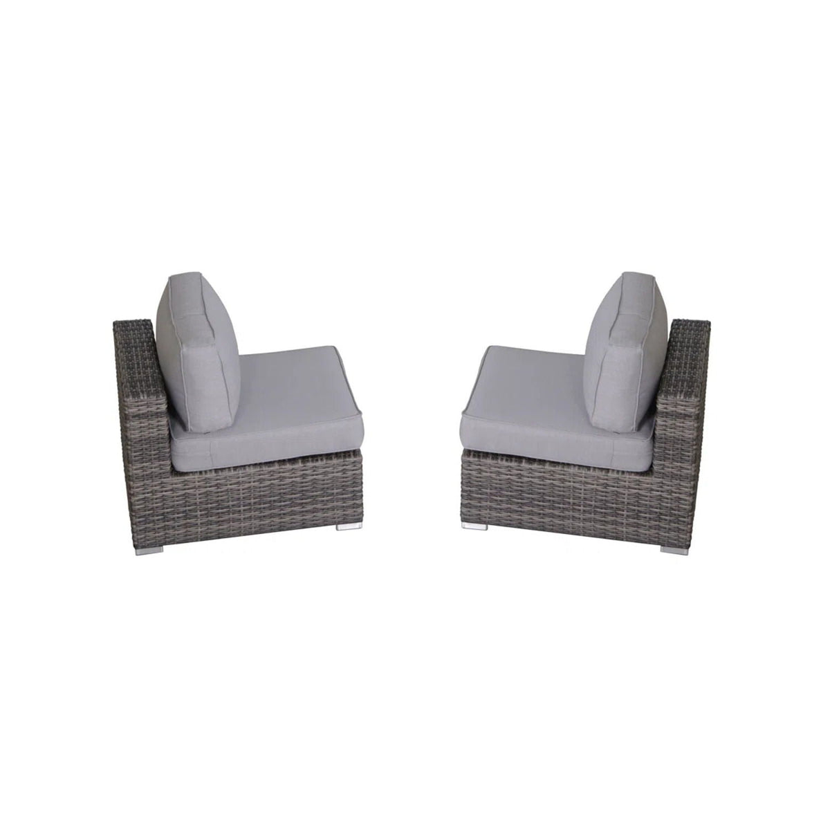 Modern Rattan Wicker Seating Group With Cushions by Unique Piece Furniture
