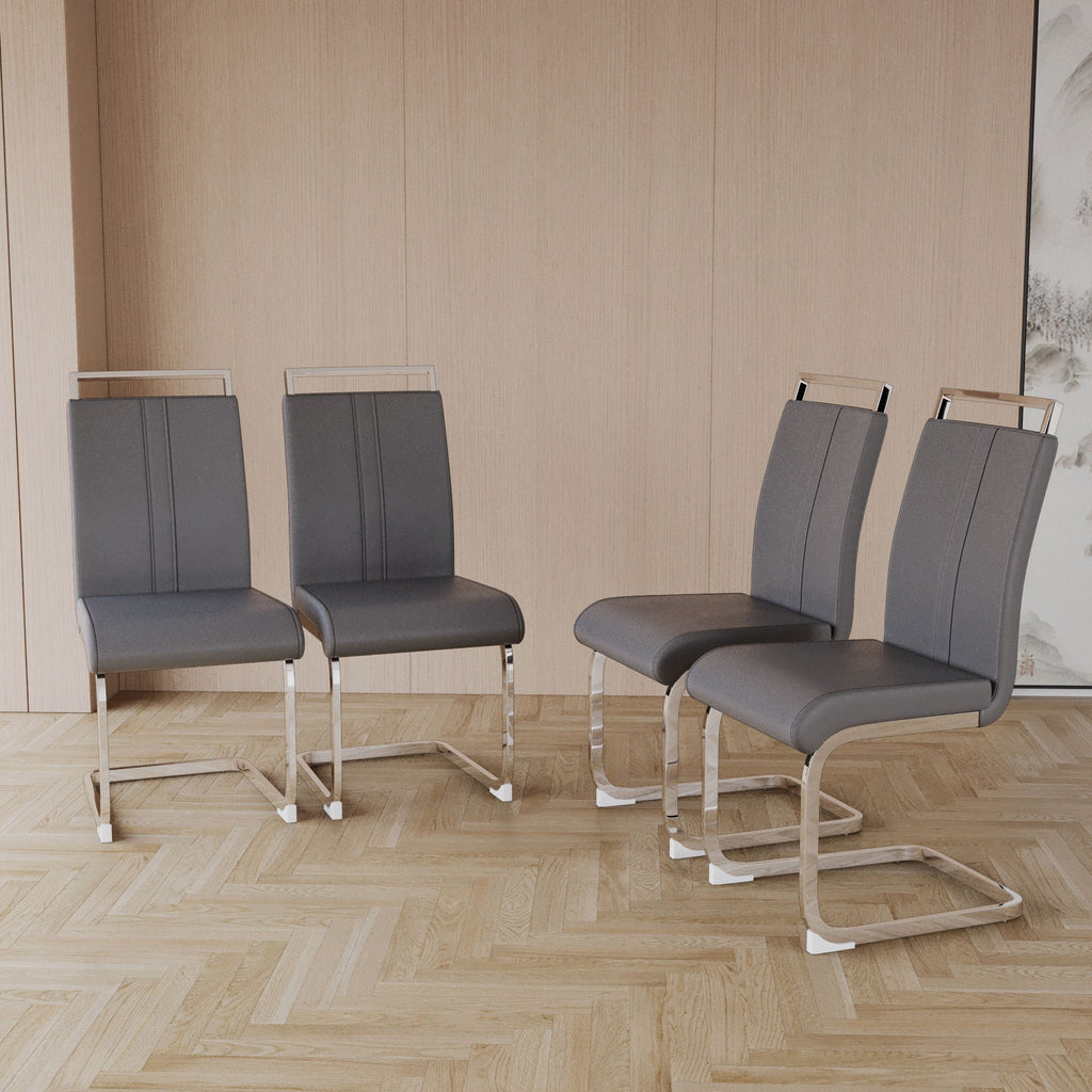 Modern Dining Chairs With Padded Seat, High Back by Unique Piece Furniture