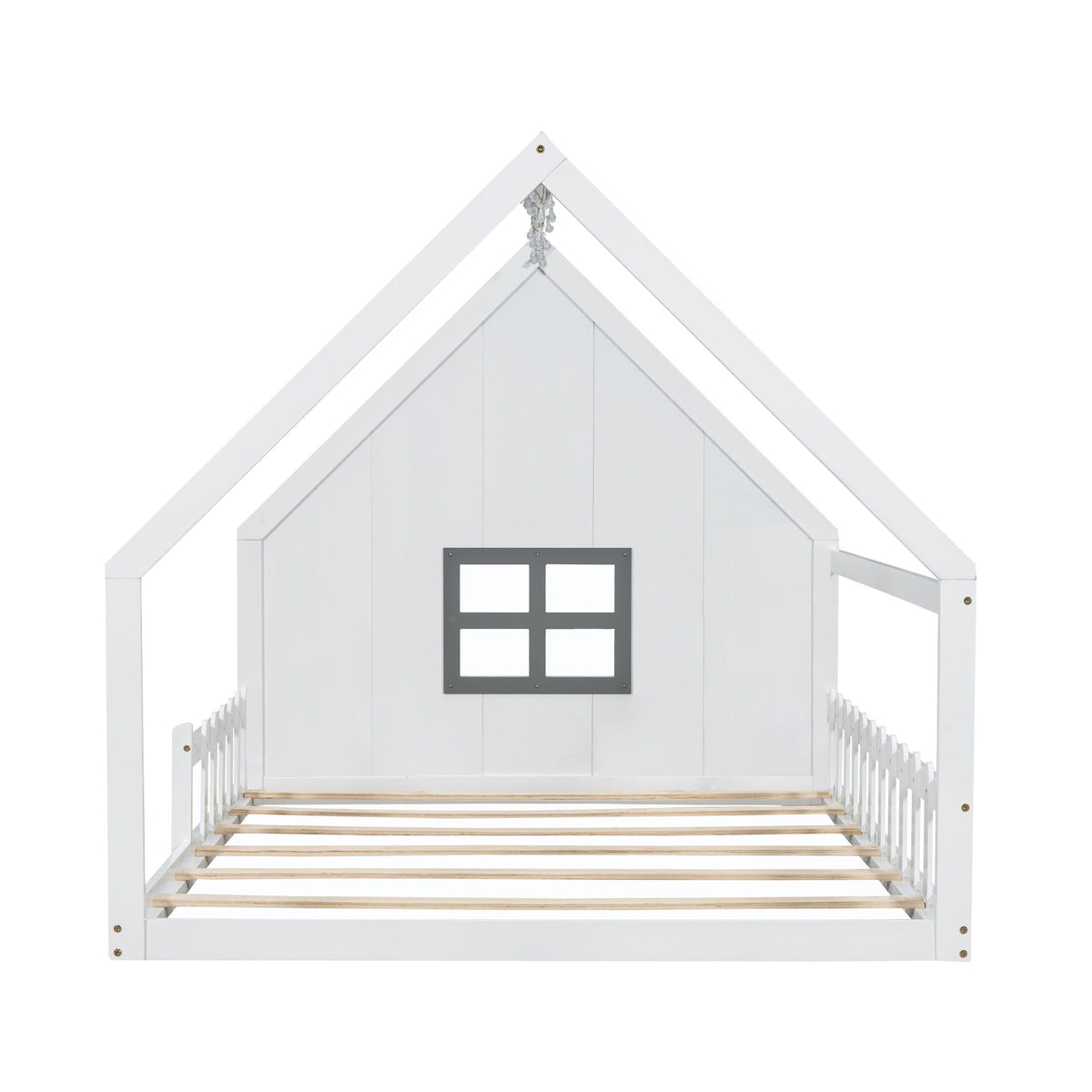 House Bed With Window And Fence by Unique Piece Furniture