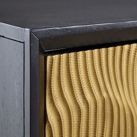 Tayner - Accent Cabinet - Black / Gold Finish by Unique Piece Furniture