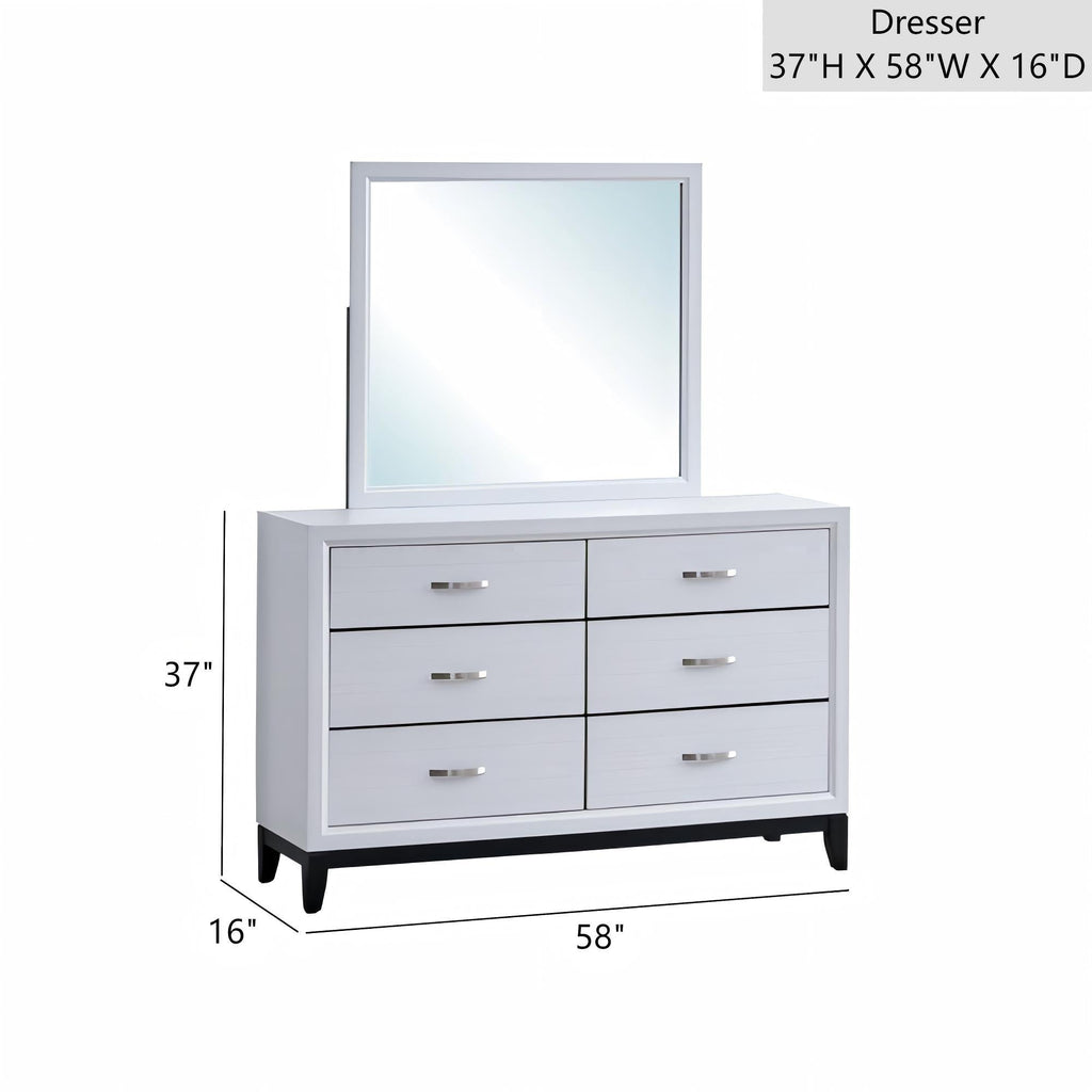 Glasgow - Dresser With 6 Drawers by Unique Piece Furniture