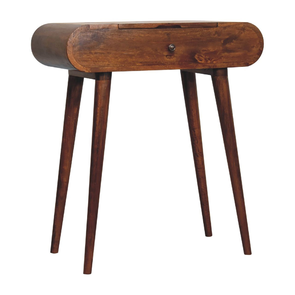 Mini Round Fold Vanity - Chestnut by Unique Piece Furniture