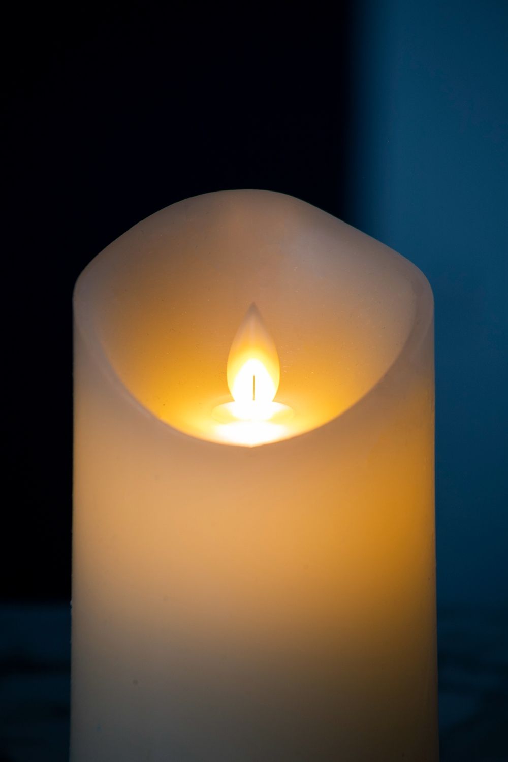 Flickering LED Candles With Remote Timer (Set of 3) - Ivory by Unique Piece Furniture