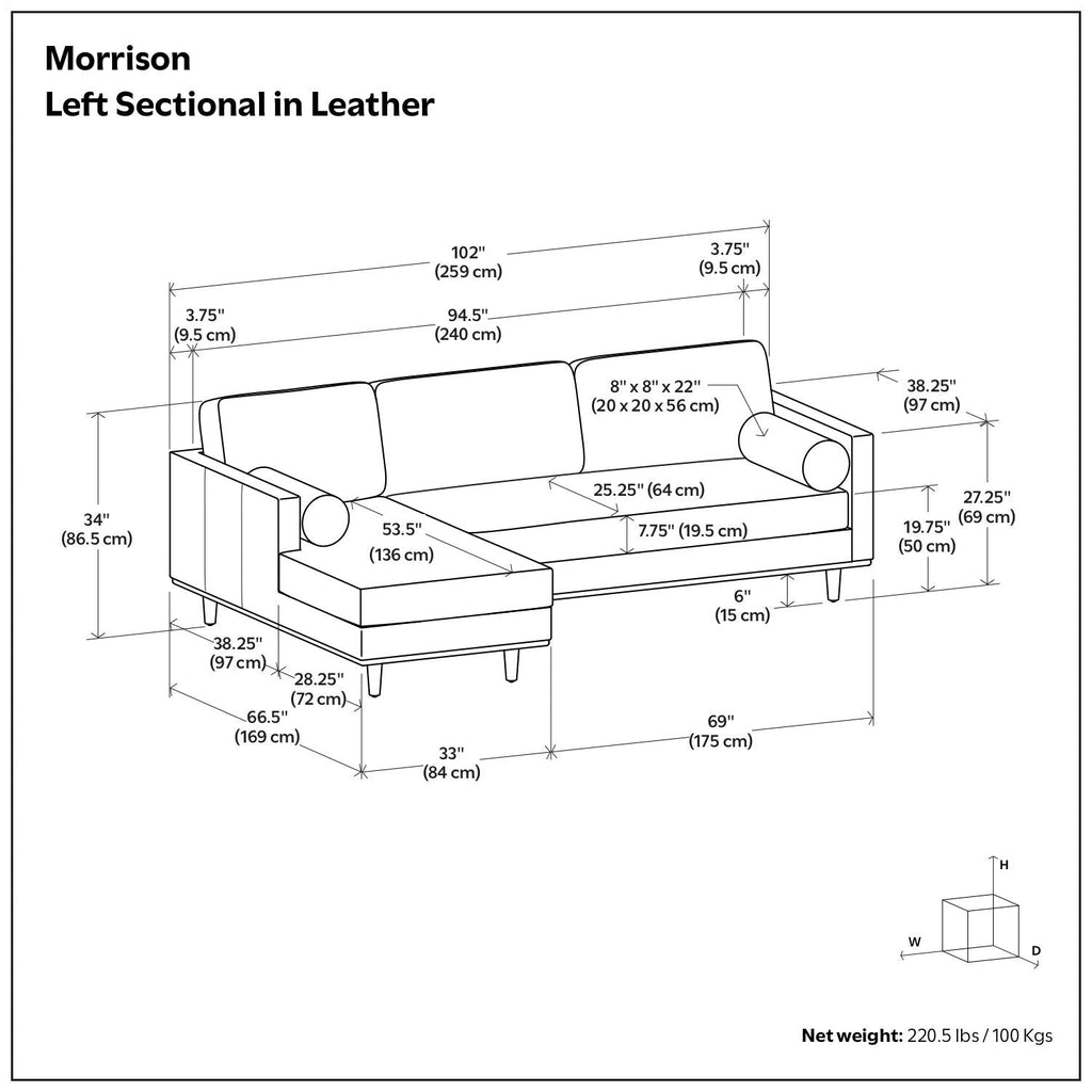 Morrison - Upholstered Sectional Sofa by Unique Piece Furniture