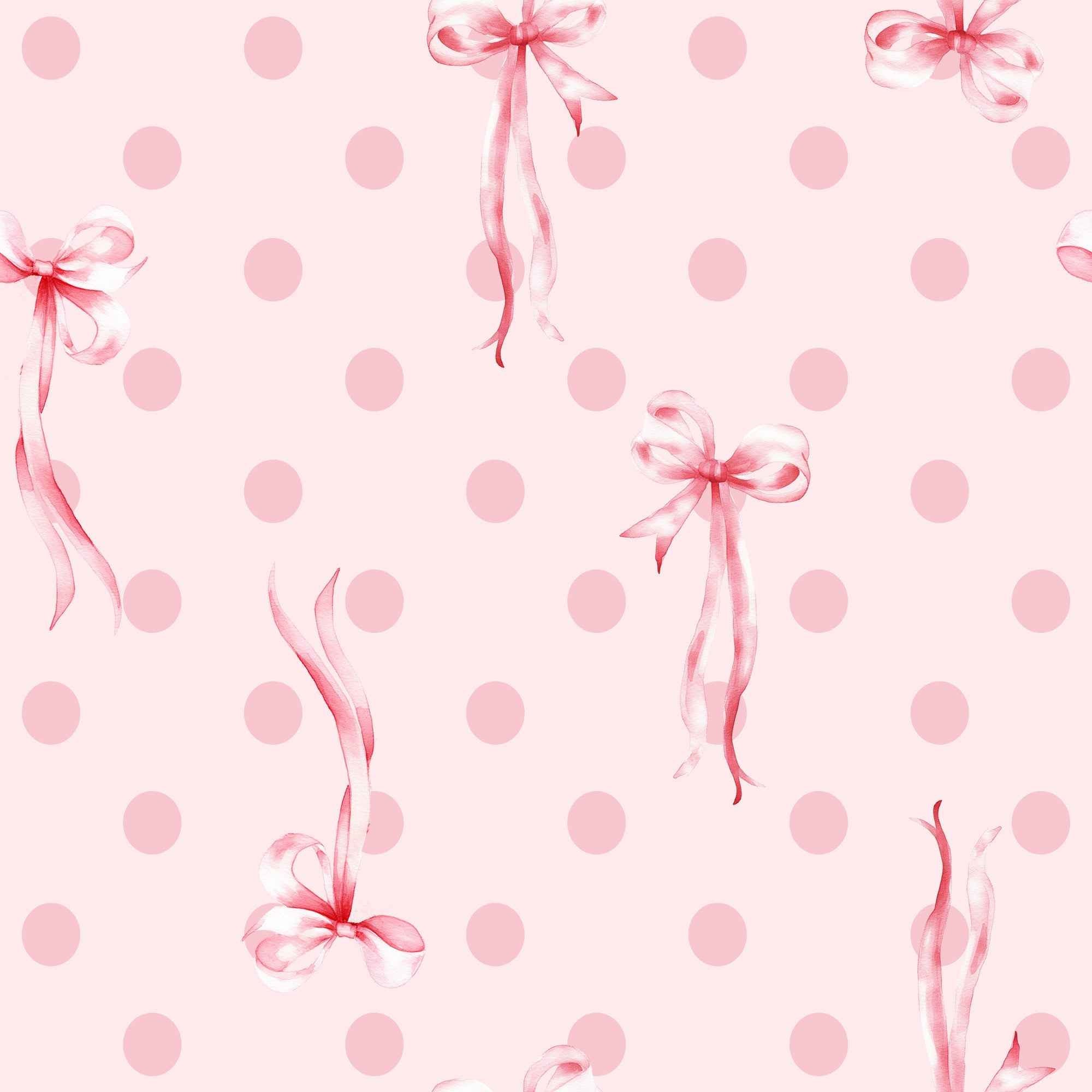 Pink Bow Print Contrast Pipping Short Pajamas Set by Wild and Free Boutique
