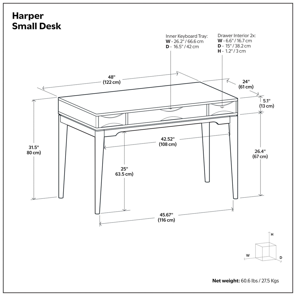 Harper - Handcrafted Desk by Unique Piece Furniture