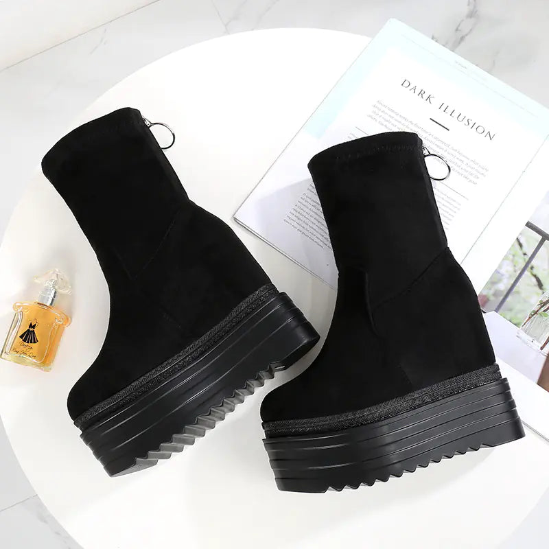 Women's Platform Martin Boots - All-Matching Style by Trendy Attic Store01