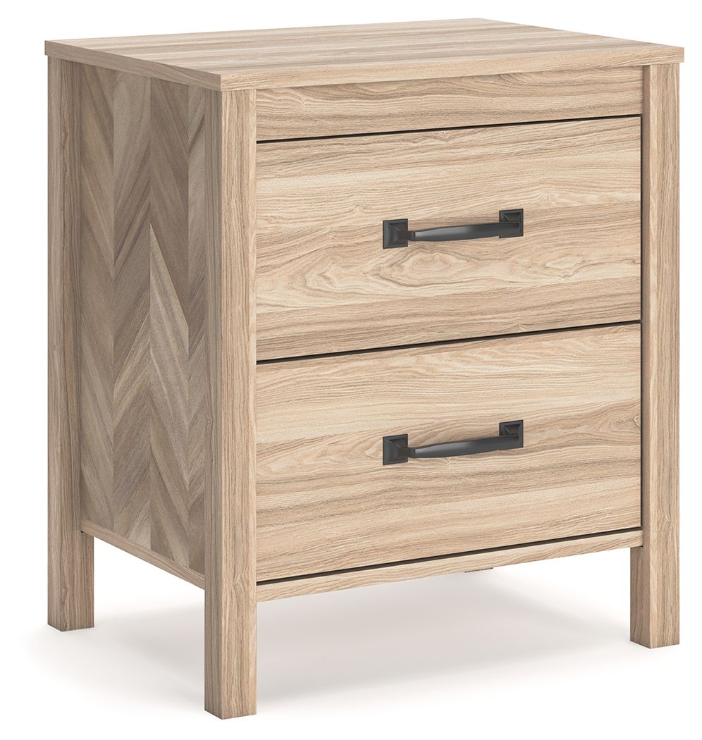Battelle - Two Drawer Night Stand - Tan by Unique Piece Furniture