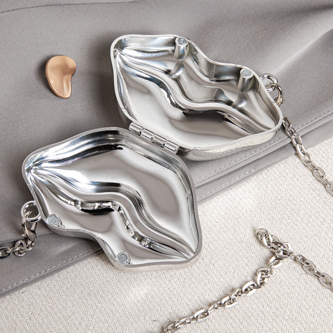 Lip Shaped Small evening Clutch Purse – Stylish Shinny Party Purse, Perfect for Casual Outings, Proms, and Parties – A Unique Fashion Accessory That Turns Heads by SHOMICOBOUTIQUE