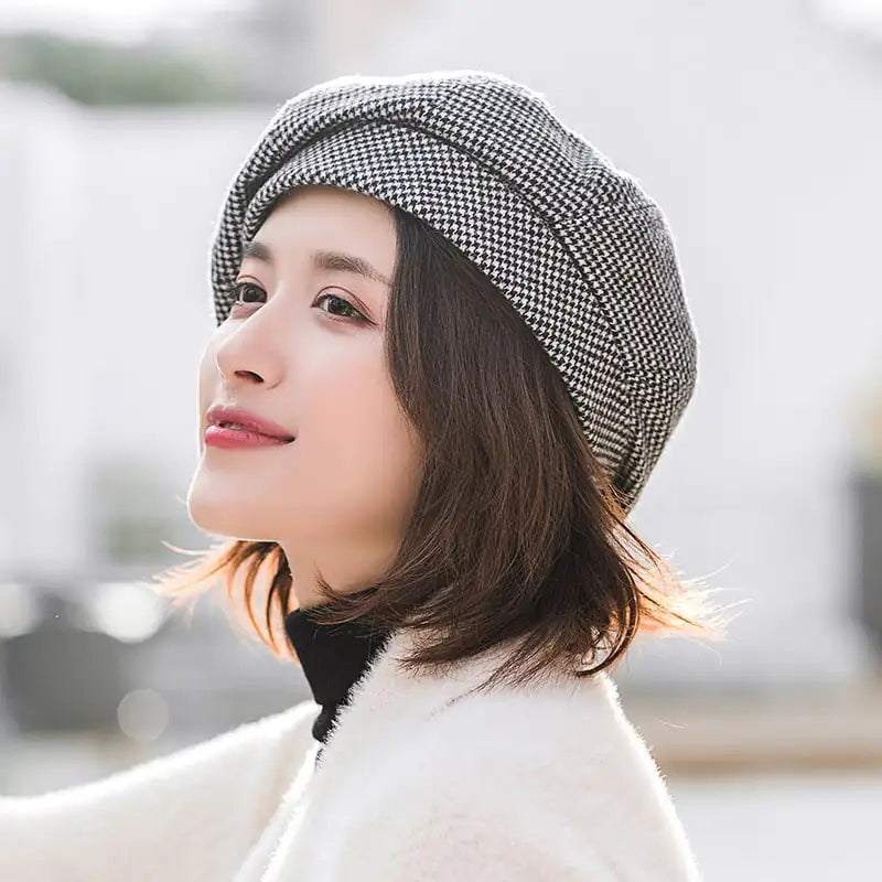 Korean British Retro Octagonal Hat by Trendy Attic Store01