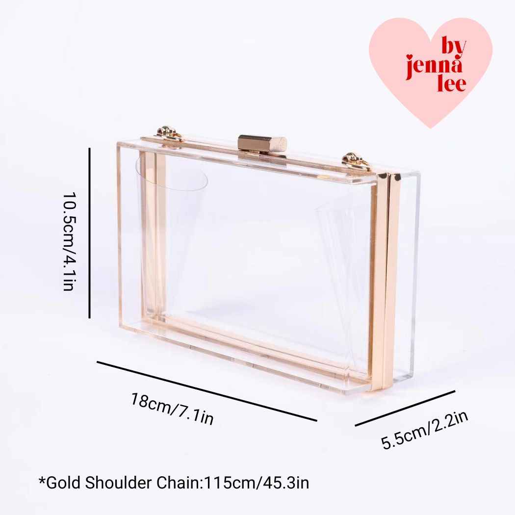 Clear Acrylic Purse by By Jenna Lee